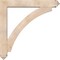 Ekena Millwork Thorton Arts and Crafts Smooth Bracket w/ Offset Brace, Douglas Fir, 7 1/2"W x 48"D x 48"H BKT0806X48X48THR03SDF - alternate 3